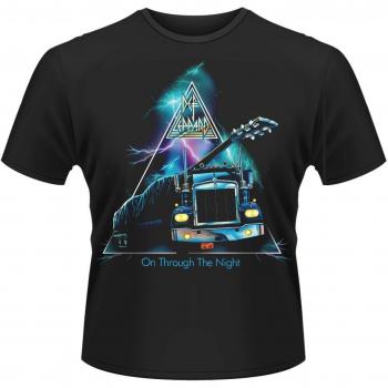 Men’s Classic Def Leppard “On Through the Night” Shirt – Black – Medium Size