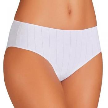 Moda veraniega braga midi canalé blanca