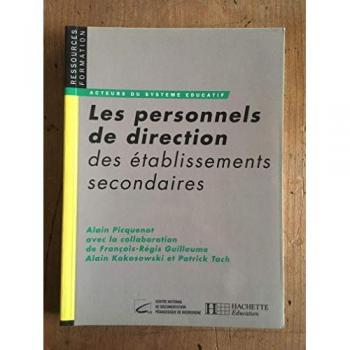 Les Personnels De Direction Des Etablissements Secondaires