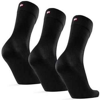 Schwarzes Danish Endurance SoftFit Socken-Set – 3 Paare (EU 43‑47)
