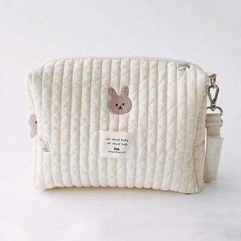 Baby Stroller Diaper Bag Organizer with Bear Embroidery