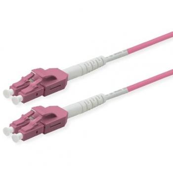 Violet 50/125 µm OM4 LC‑Duplex Patch 5 M