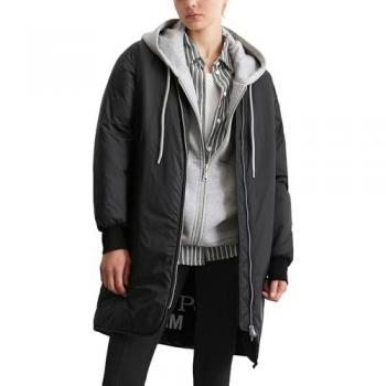 Marc O'Polo DENIM Long-Bomber-Kurzmantel im Aviator-Stil, Schwarz, XS