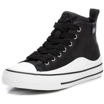 Zapatilla Lona Abotinado Xti Negro 151115