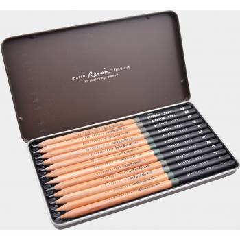 12-Count Pastel Sketch Pencil Set for Artists