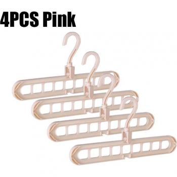 4 Multi-port Clothes Drying Support Hangers