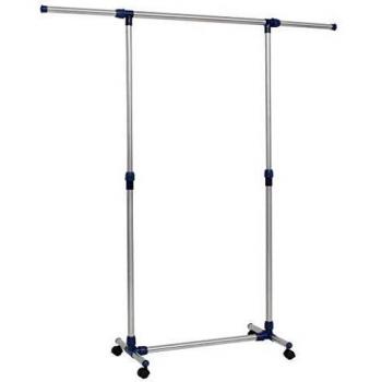 Sonata Height Adjustable Clothing Rack 165x44x150 cm Silver