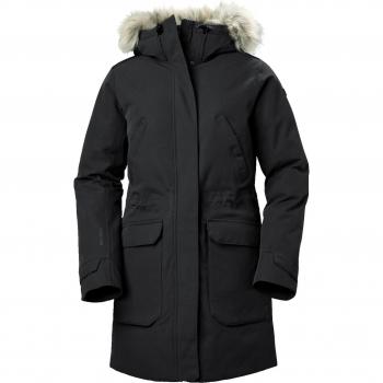 Parka para mujer Helly Hansen Varanger negra, casual, deportiva, poliamida