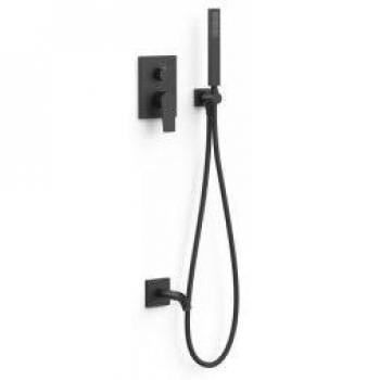 Grifo Empotrado 2 Vías Rapid-Box TRES Negro Mate
