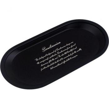 Plato de Cocina de Acero Inoxidable Negro