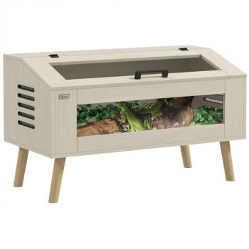 Vivarium PawHut 140L pour Serpents avec Aération Latérale