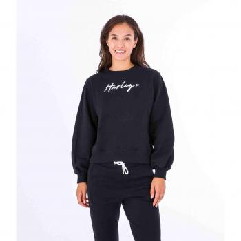 Sweat-shirt noir femme Oceancare O&O script taille L
