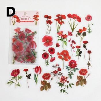 Colección de 40 Etiquetas Botánicas para Álbumes de Recortes