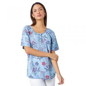 Roman Women's Floral Print Top