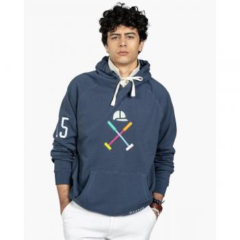 Sudadera para Hombre Azul Marino con Dibujo