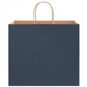 Bolsa de Papel con Asa 250 Unid. – Azul – 32×22×28 cm (Vidaxl)