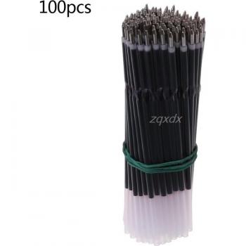 100Pcs 0.7mm Ballpoint Pen Refill Cartridges