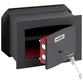 Cassaforte a muro con chiave Maurer 31X21X15 cm Telaio in Acciaio Monoblocco