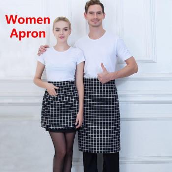 Plaid Print Restaurant Apron