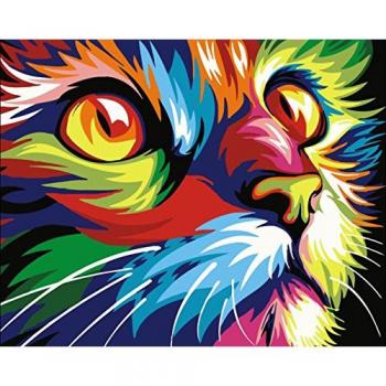 Lienzo Digital Gato Numerado