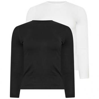 Pixiegirl Petite White Long Sleeve T-Shirts – 2 Piece