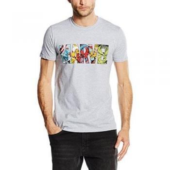 Men's Comic Strip Logo Cotton T-Shirt