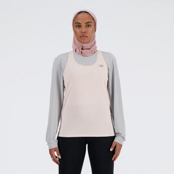 Blusa de entrenamiento New Balance Tank rosa cuarzosa L