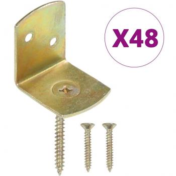 Éléments de fixation métallique galvanisée (48 pièces) – VidaXL