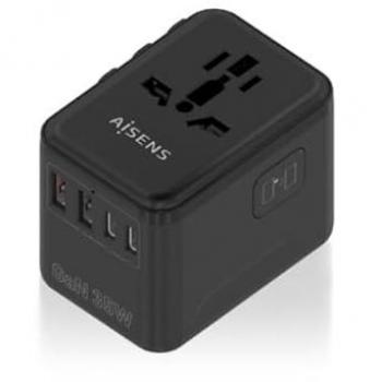 GaN Travel Charger 35W – 3 USB‑C + 2 USB‑A (EU/USA/UK/AU)