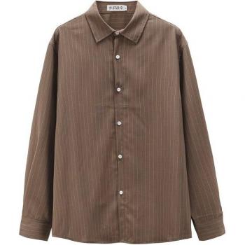 IEFB Men's Casual Long Sleeve Striped Top