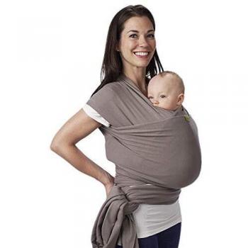 Boba Neugeborenentrage – Graue, flexible Babytrage & Stilltuch 0–16 kg