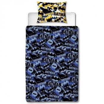 Housse de couette Batman bleu/jaune