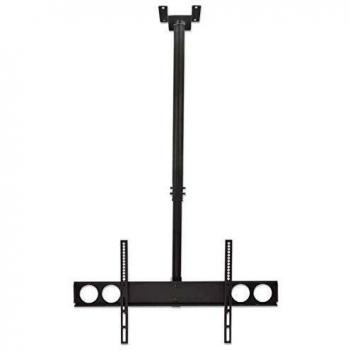 Manhattan TV & Monitor Mount, Ceiling, 1 screen, Screen Sizes: 37-75, Height: 105-156 cm, Black, VESA 200x200 to 800x400mm, Max 50kg