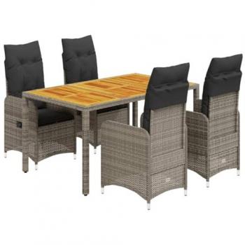 VidaXL Gartentisch und Balkontisch Vasco (90 cm) in Grau