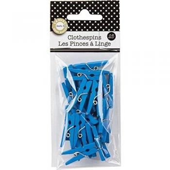 Mini Turquoise Clothespins by Canvas Corp CVS2598 – 25 Count