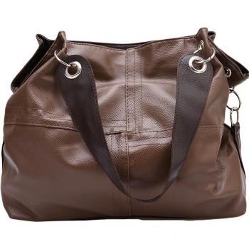 Bolso tote y cruzado de piel sintética suave para mujer