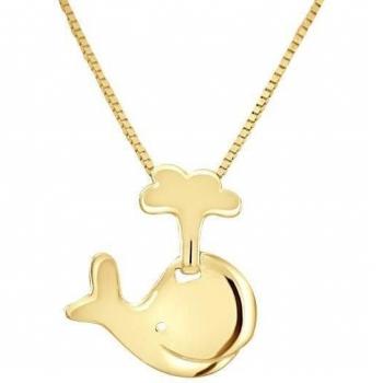 Pendentif Bébé Baleine – Écrin Prestige Or Jaune LÉA & ARTHUR