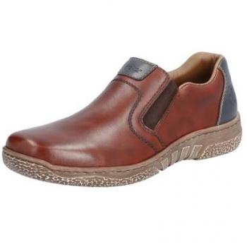 Sneakers Pelle Rieker Uomo 03552-24 Marrone EU 44