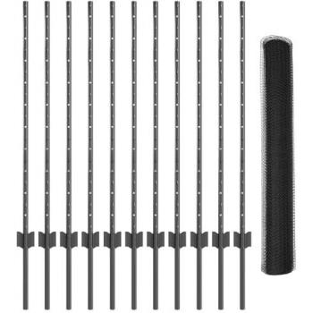 Clôture jardin acier galvanisé 2x, couleur gris (Vidaxl)