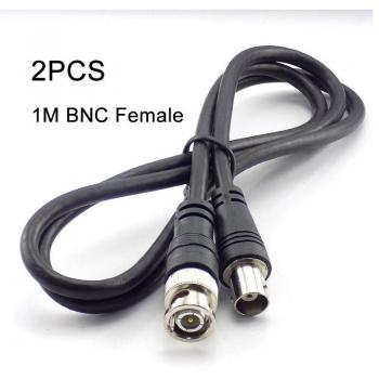 BNC Female to Male Adapter Cable 1M for CCTV Camera (2pcs)