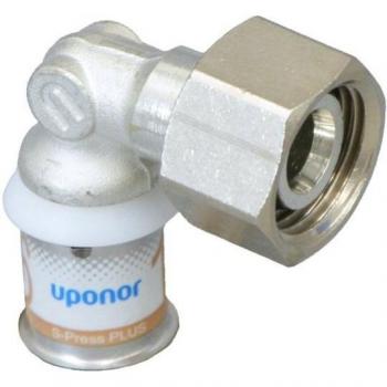 Raccord à visser coudé sk S‑Sertir Plus Uponor Geberit Ø16 mm DN15 (½') fi