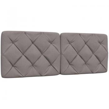Coussin de tête de lit taupe 120 cm – support lombaire