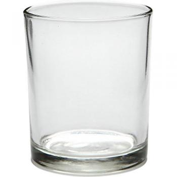 Transparent Cylindrical Candle Holders – 12-Count Tealight Set – Ref 55826