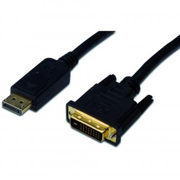 EDNET 2 m DisplayPort‑DVI Kabel – DP‑DVI (24+1), Interlock‑Stecker, UL