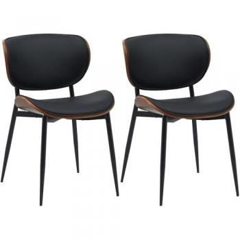 Enid Esszimmerstuhl 2er Set mit Holzgestell