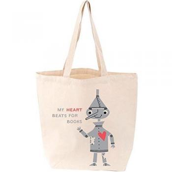 My Heart Beats for Books Tote Bag