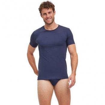 Falke Maglietta Due Pezzi Uomo Taglio Regolare Collo Rotondo Grigio M