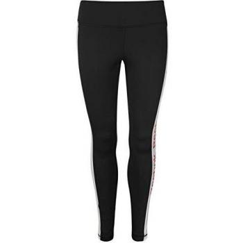 Reebok Damen Tights Linear‑Design Schwarz