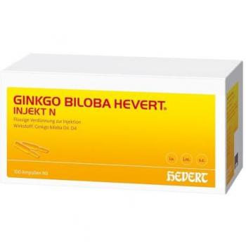 Ginkgo Biloba Hevert Injekt‑N 100‑Stück‑Ampullen – Auszug aus frischen Blättern