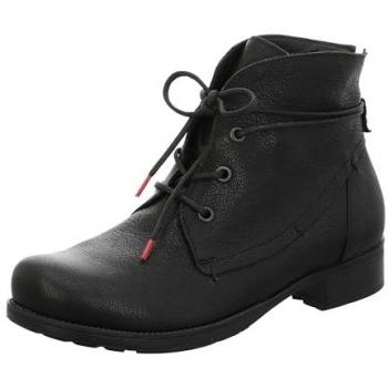Think! Stiefelette Schwarz Damen mit Blockabsatz 38,5